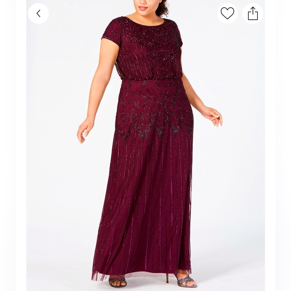 Plus sized beaded dress